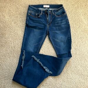 Flare stretchy jeans